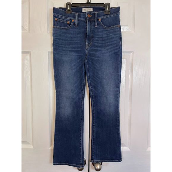 Madewell Women's Dark Wash Cali Demi-Boot Jeans Size 28 - Picture 1 of 13